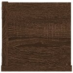 vidaXL Étagère murale à CD Chêne marron 100x18x18 cm Bois d'ingénierie