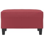 vidaXL Repose-pied Rouge bordeaux 70x55x41 cm Similicuir