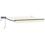 vidaXL Store rétractable manuel avec LEDs 2 5 x 2 m