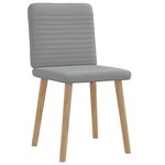 vidaXL Chaises à manger lot de 2 gris clair tissu