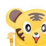 vidaXL Ensemble de bistro avec parasol pour enfants 3 Pièces Jaune