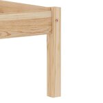 vidaXL Cadre de lit Bois de pin massif 160x200 cm