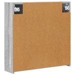 vidaXL Armoire Miroir de Salle de Bain Gris Sonoma 63 5 x 16 x 62 5 cm