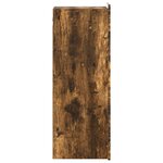 vidaXL Armoire Murale Chêne fumé 33 x 34 5 x 94 cm Bois d'ingénierie