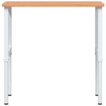 vidaXL Établi 100x60x(71 5-98) cm bois massif de hêtre rectangulaire