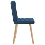 vidaXL Chaises à manger lot de 2 bleu tissu