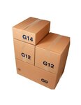 (lot  20 caisses) caisse carton palettisable économique standard 600 x 400 x 250 mm