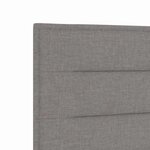 vidaXL Tête de lit LED avec bandes LED Taupe 80 cm tissu