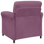vidaXL Canapé 1 place Pourpre 88 x 83 x 95 cm Velours