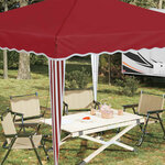 vidaXL Tente de fête pop-up 288 x 288 x 245 cm Bordeaux Tissu Oxford