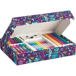 Coffret - Crayons et feutres de coloriage à paillettes - 31 pièces - Maped Color'Peps
