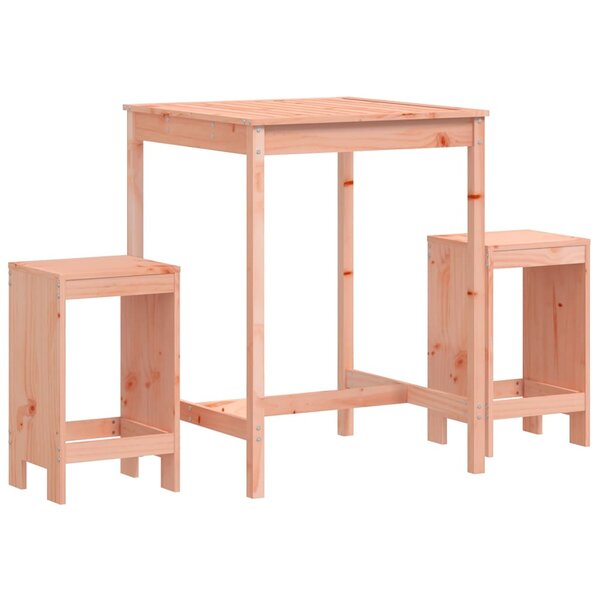 vidaXL Ensemble de bar de jardin 3 Pièces bois massif de Douglas