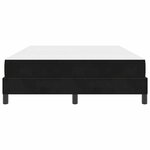 vidaXL Lit à ressorts avec matelas Noir 160 x 200 cm tissu