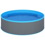 vidaXL Piscine à éclaboussures 350x90 cm Gris