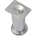 vidaXL Pieds ronds de canapé 8 Pièces Chrome 180 mm