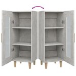 vidaXL Buffet Gris béton 34 5x34x90 cm Bois d'ingénierie