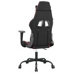vidaXL Chaise de jeu de massage Noir et rouge Similicuir