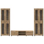 vidaXL Ensemble meuble TV FLORIN Chêne artisanal Bois d'ingénierie