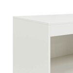 vidaXL Buffet blanc 67x39x107 cm acier