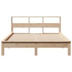 vidaXL Cadre de lit sans matelas 140x200 cm bois massif de pin