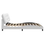 vidaXL Cadre de lit sans matelas blanc 200x200 cm similicuir