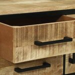 Buffet vidaXL 100x35x70 cm en bois massif brut de mangue