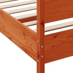 vidaXL Cadre de lit sans matelas cire marron 200x200cm bois pin massif