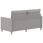 vidaXL Canapé Gris clair 156 x 81 x 87 5 cm Tissu