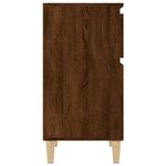 vidaXL Tables de chevet 2 Pièces chêne marron 40x35x70 cm