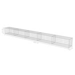 vidaXL Mur à gabion avec couvercles Acier galvanisé 600 x 50 x 50 cm