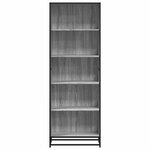 vidaXL Bibliothèque sonoma gris 60x35x170 5 cm bois d'ingénierie