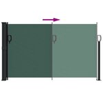 vidaXL Auvent latéral rétractable vert foncé 117x300 cm