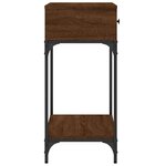 vidaXL Table console chêne marron 75x34 5x75 cm bois d'ingénierie