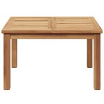 vidaXL Table basse Marron 60 x 60 x 36 cm Bois de teck solide
