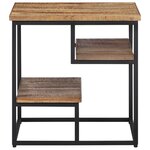 vidaXL Table d'appoint 50x50x50 cm teck de récupération massif