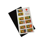 Pochettes noires 85 x 165 mm pour carnet Croix-Rouge.