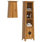 vidaXL Ensemble de meubles de salle de bain 2 Pièces bois de pin massif