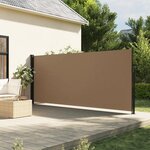 vidaXL Auvent latéral rétractable taupe 160x300 cm