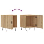 vidaXL Table de chevet chêne sonoma 40x40x50 cm bois d’ingénierie