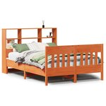vidaXL Cadre de lit sans matelas cire marron 160x200cm bois pin massif