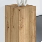 vidaXL Meuble TV mural Chêne artisan 30 x 31 x 80 cm Bois d'ingénierie