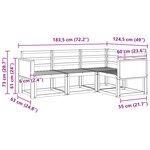 vidaXL Ensemble de canapés d'extérieur 4 pc Naturel