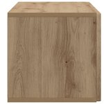 vidaXL Meuble TV mural 78 5 x 31 x 30 cm Chêne artisanal