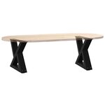 vidaXL Pieds de table basse 2 pièces Noir 30 x (30-31 3) cm Acier