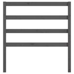 vidaXL Tête de lit Gris 96x4x100 cm Bois massif de pin