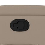 vidaXL Fauteuil inclinable Cappuccino Similicuir