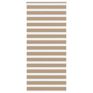 vidaXL Store zèbre marron sable largeur du tissu 110 9 cm polyester