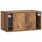 vidaXL Meuble TV mural Bois ancien 59 5 x 31 x 30 cm Bois d'ingénierie