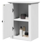 vidaXL Armoire murale de salle de bain BODO blanc 44x30x60 cm