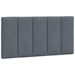 vidaXL Cadre de lit avec lumières LED gris foncé 100x200 cm velours